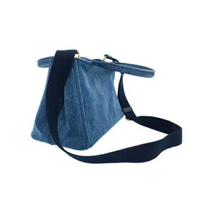 Prada Canapa Denim Handbag Bag